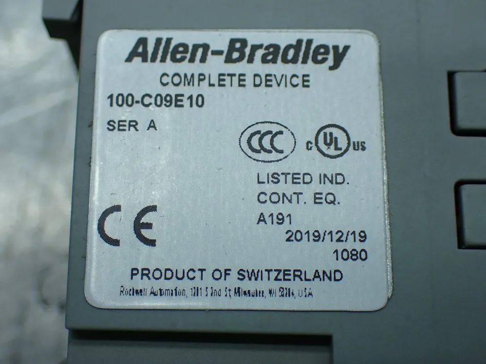 Allen-bradley Contactor - 100-c09e10