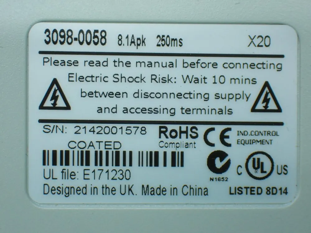 Emerson Digitax St Servo Drive. - Dst1402