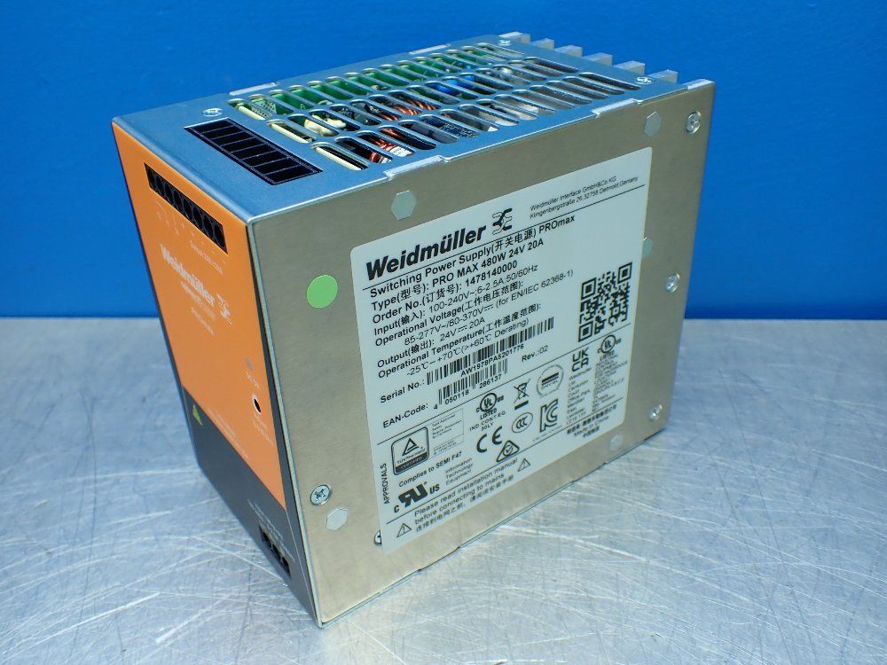 Weidmuller Connectpower Promax Power Supply. - 1478140000
