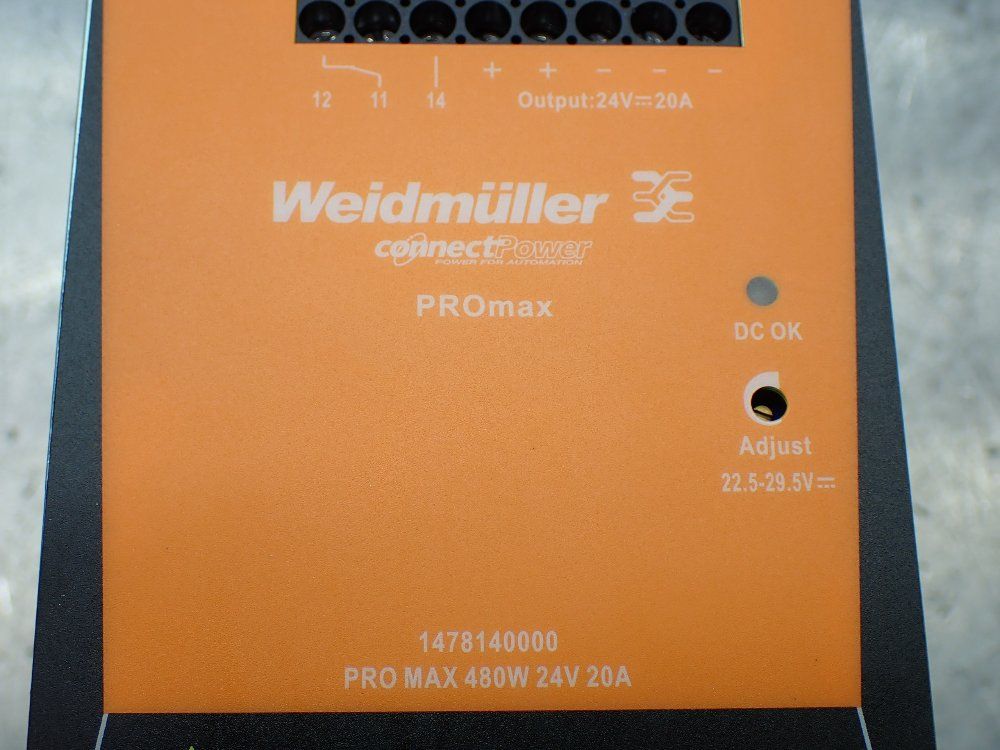 Weidmuller Connectpower Promax Power Supply. - 1478140000