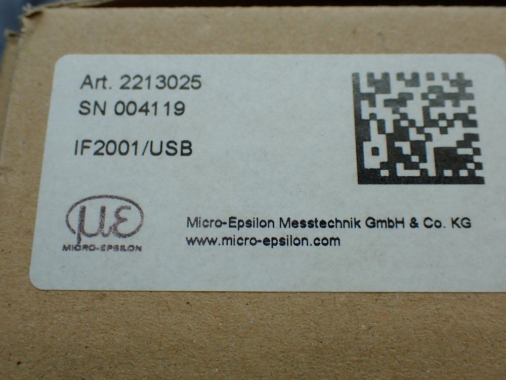 Micro-epsilon Optoncdt Ilr Laser Displacement Sensor W/rs422/usb Converter - 2213025