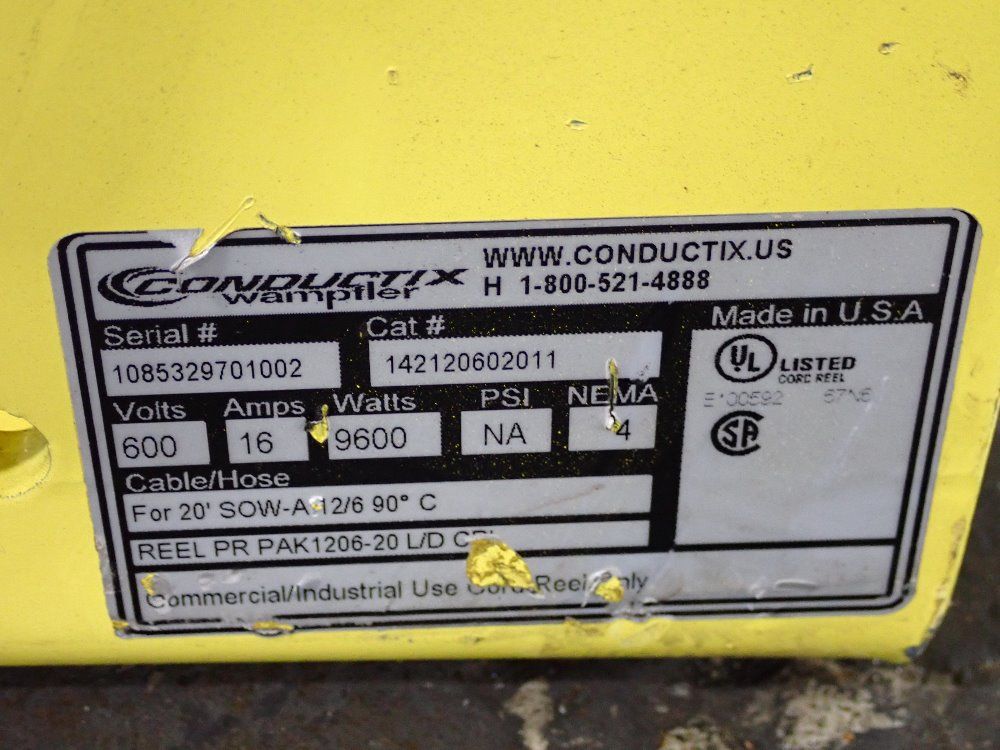 Conductix 20' Cable Reel - 142120602011