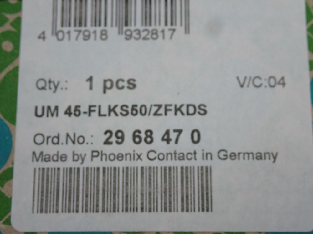 Phoenix Contact Breakout Board, 50 Pin - Um 45-flk50/zfkds