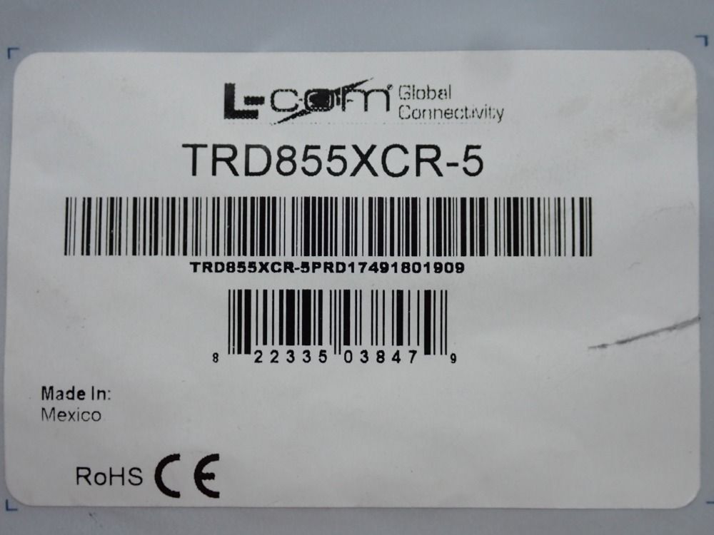 L-com Cable, Ethernet, 1.5m, 4 Pcs - Trd855xcr-5