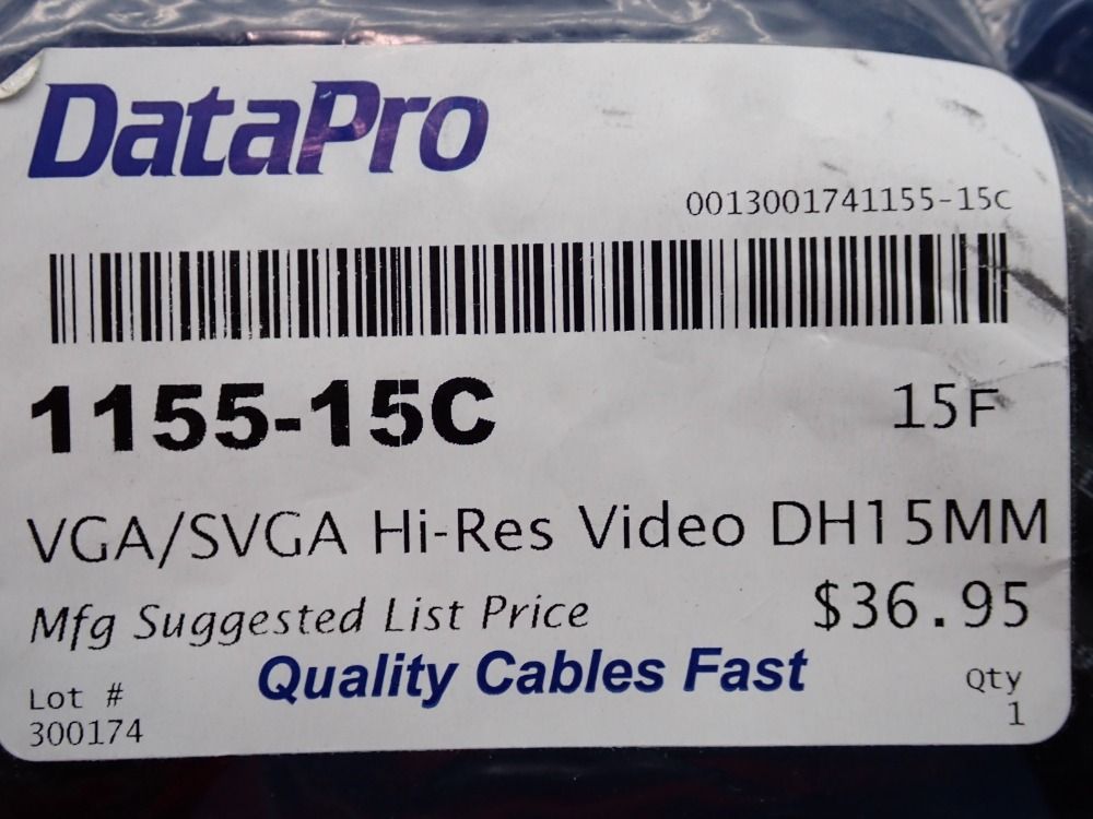 Datapro Vga Cable, Dh15mm - 1155-15c
