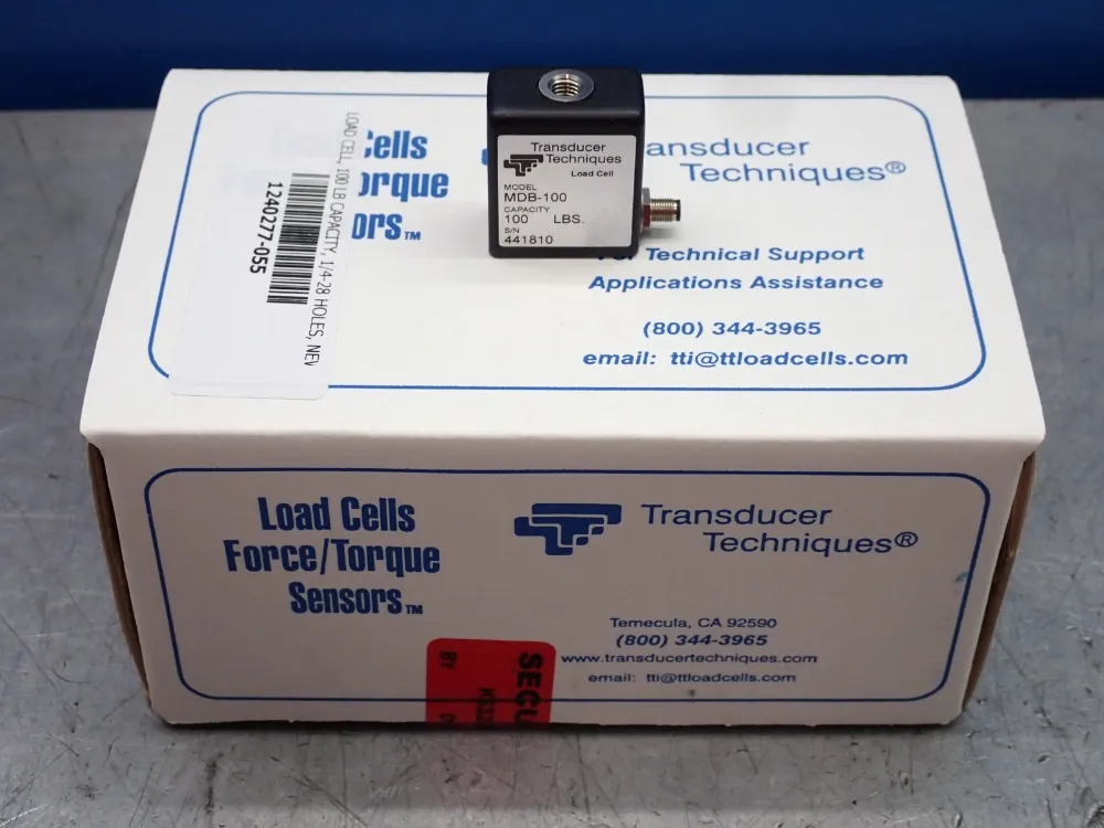 Transducer Techinques 100 Lbs. Load Cell, 100 Capacity - Mdb-100