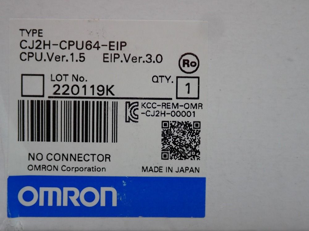 Omron Cpu With Built-in Ethernet/ip Port - Cj2h-cpu64-eip