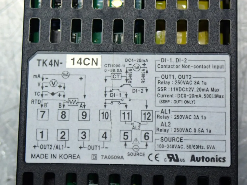 Autonics Temperature Controller - Tk4n-14cn