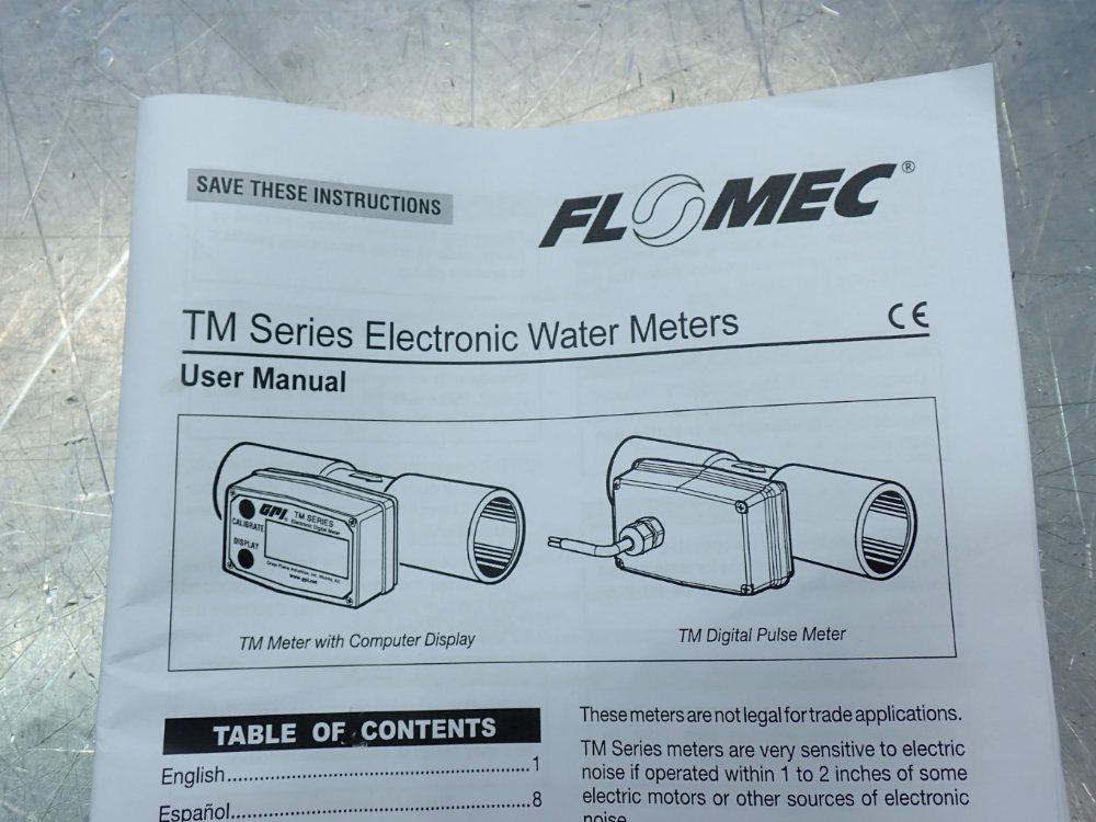 Flomec 20gpm – 200gpm Tm-series Tm150 Water Meter Unit - Tm150