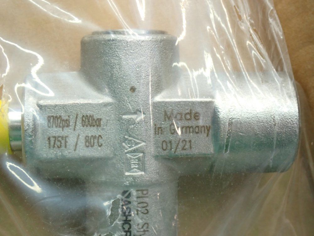 Ashcroft 750-3600psi Pressure Relief Valve Style-e - 02pl02est25