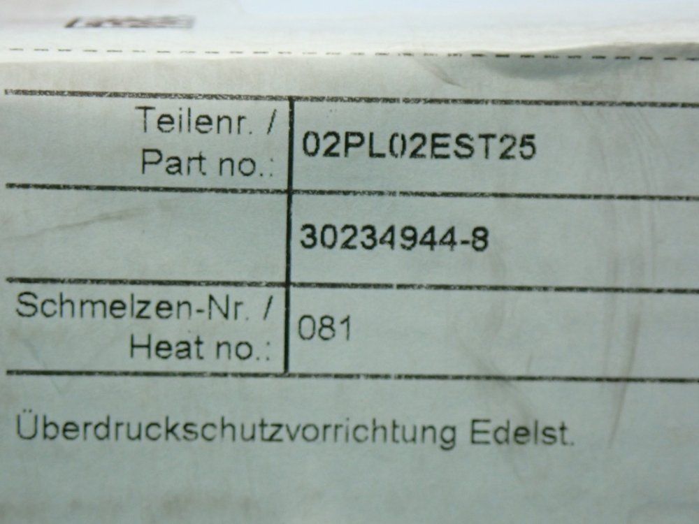 Ashcroft 750-3600psi Pressure Relief Valve Style-e - 02pl02est25