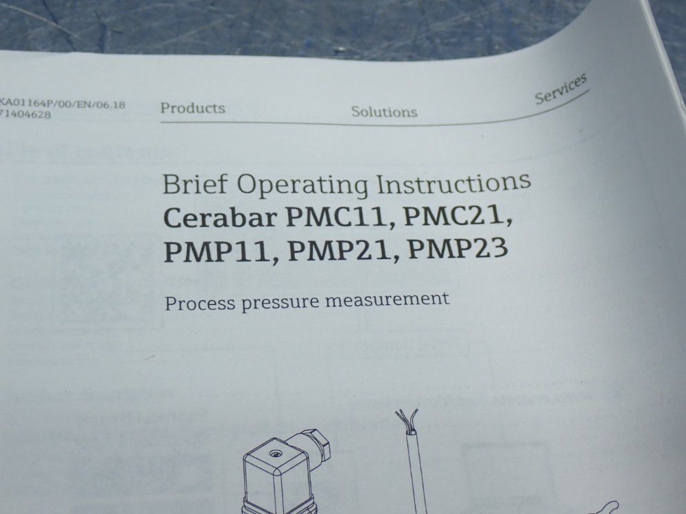 Endress+hauser Pressure Measuring Range: 400bar - 6000psi Max Cerabar Pmp11 Pressure Gauge - 71239735