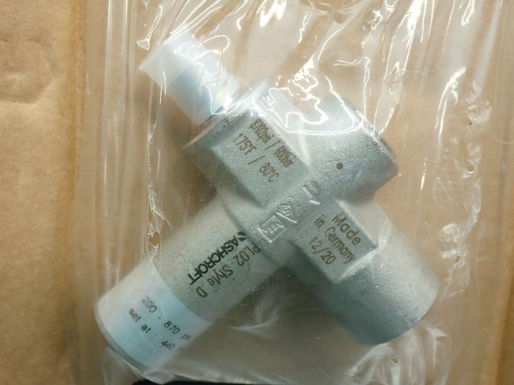 Ashcroft 750-3600psi Pressure Limiting Valve Unit Style-e - 02pl02dst25