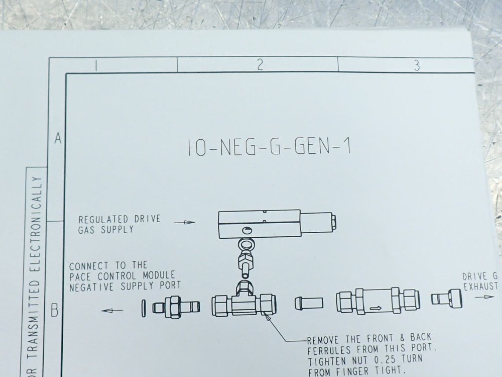 General Electric Pace Modular Negative Gauge Pressure Generator - Io-neg-g-gen-1