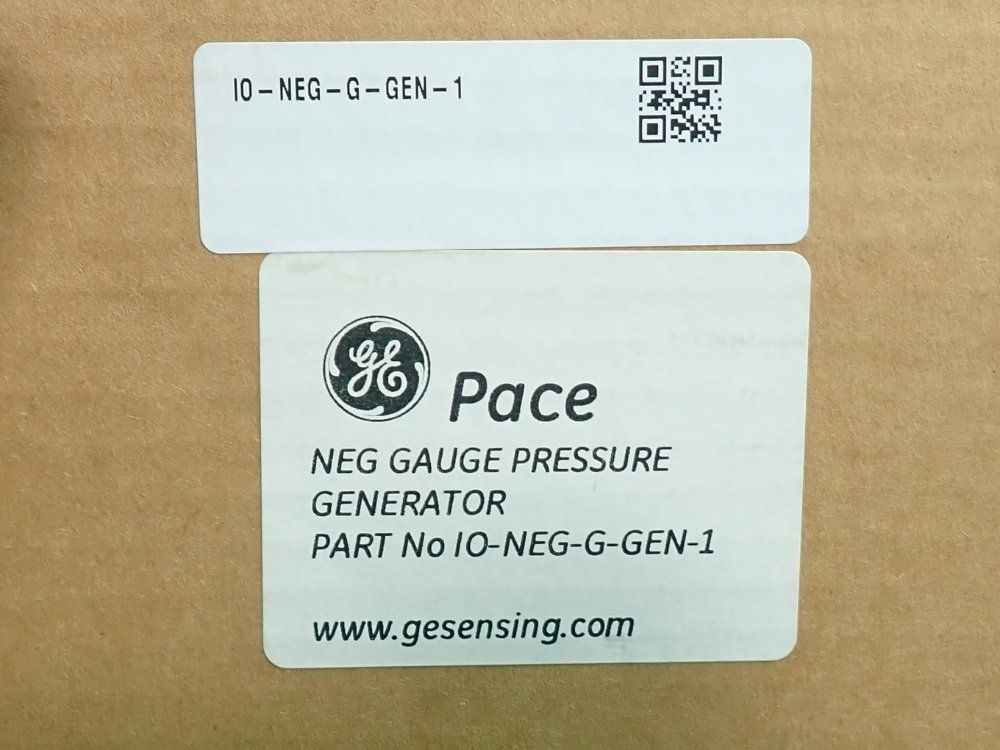 General Electric Pace Modular Negative Gauge Pressure Generator - Io-neg-g-gen-1