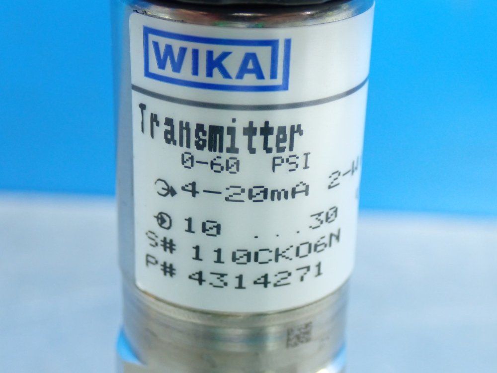 Wika Pressure Transmitter Unit - 4314271