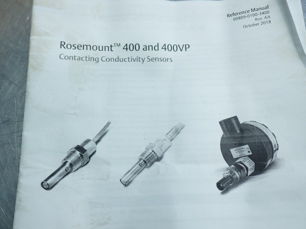 Emerson Endurance Screw-in Contacting Conductivity Sensor - 400-11-nln