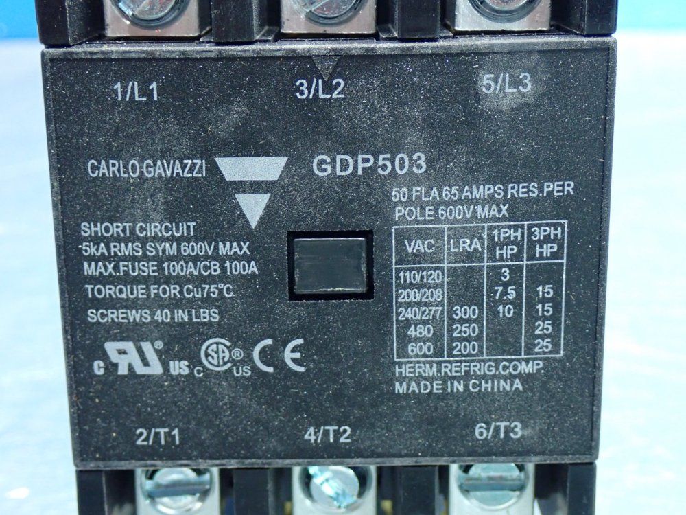 Carlo Gavazzi Magnetic Contactor - Gdp503