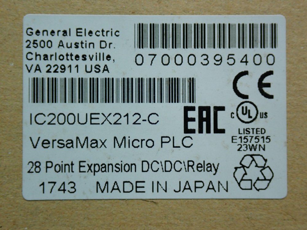 General Electric Versamax Micro Expansion Unit - Ic200uex212-c