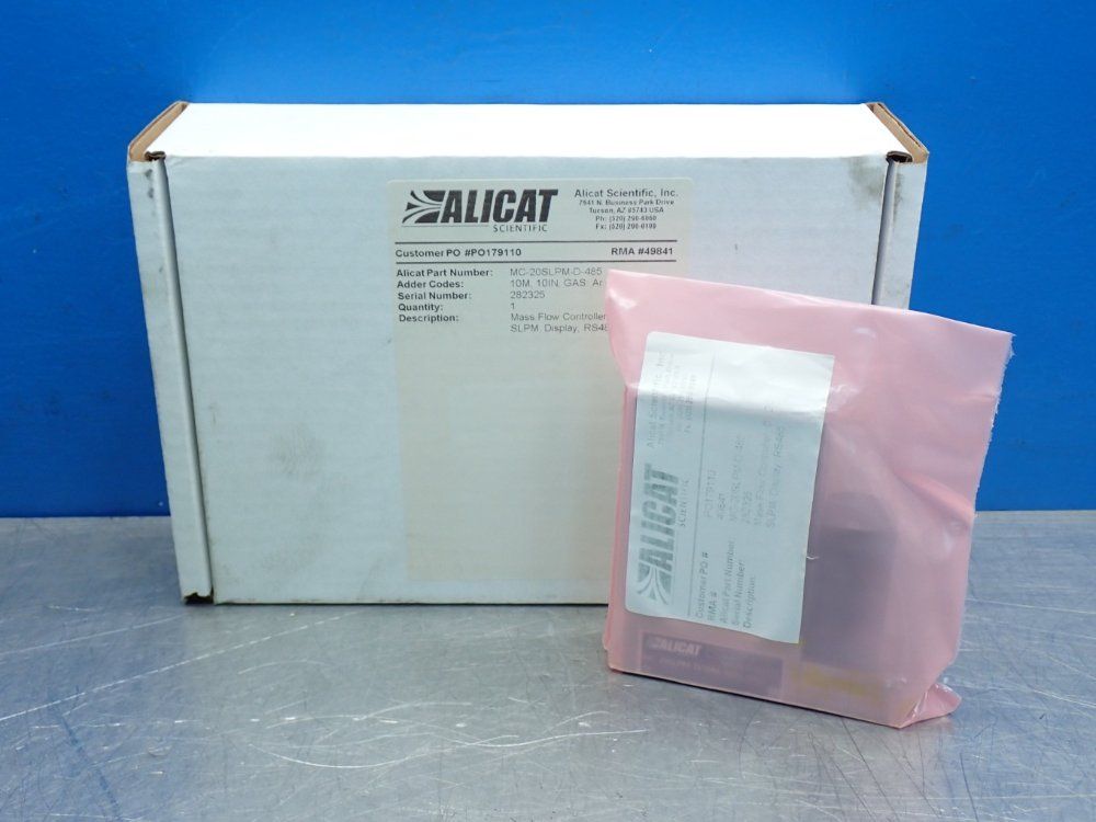 Alicat Laminar Dp Mass Flow Controller - Mc-20slpm-d-485