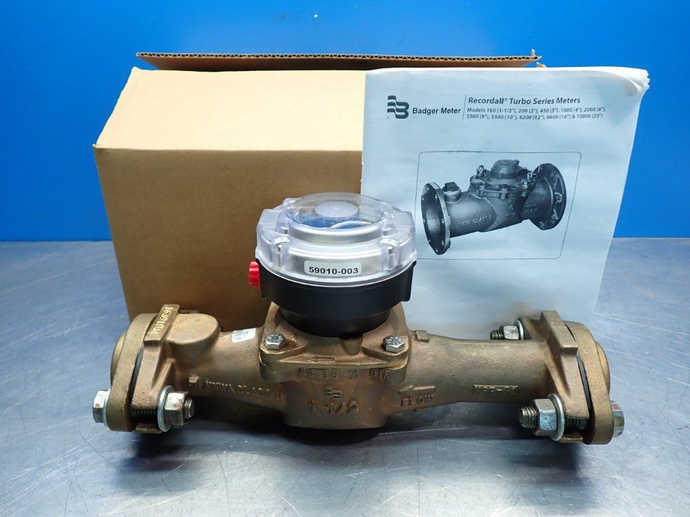 Badger Meter 1250gpm Recordall Turbo-series Wastewater Monitoring Station Meter - Rt-0150brnpnsx-td-xxxx