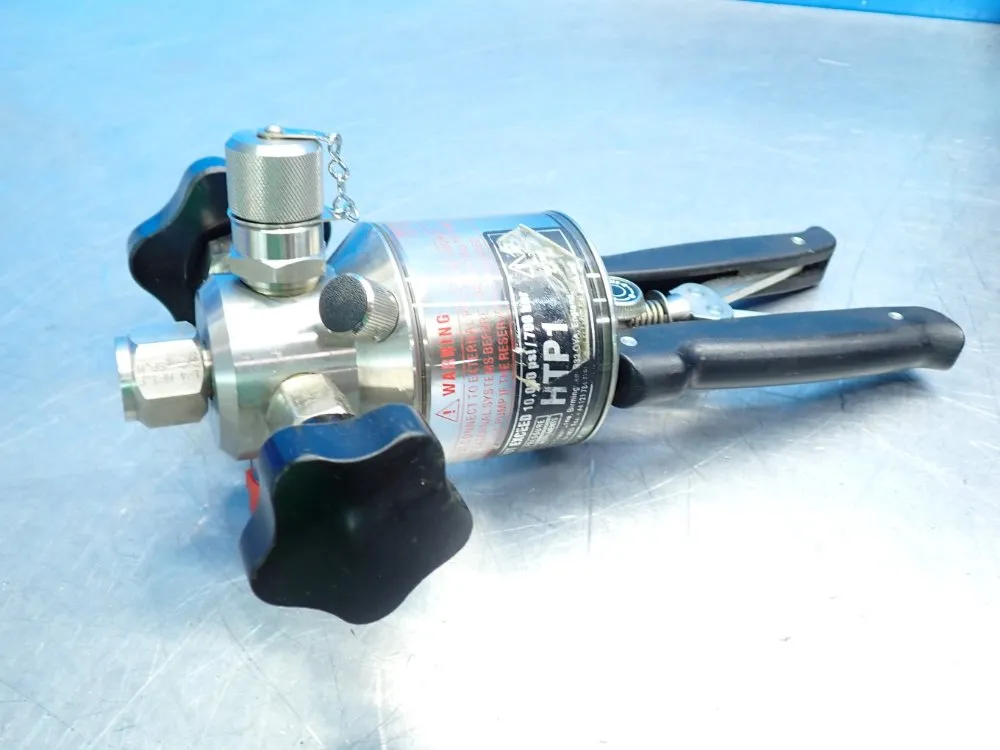 Si Pressure Instrumenets 0 To 10,000psi Hydraulic Pressure Calibration Hand Pump - Htp1-700-k