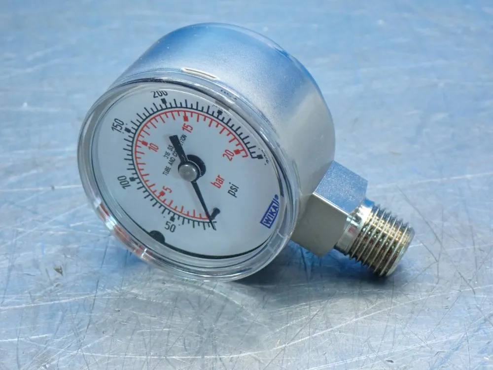 Wika 300psi, 1/4"npt Lm 131.11 Bourdon Tube Pressure Gauge, 5pcs - 50551892