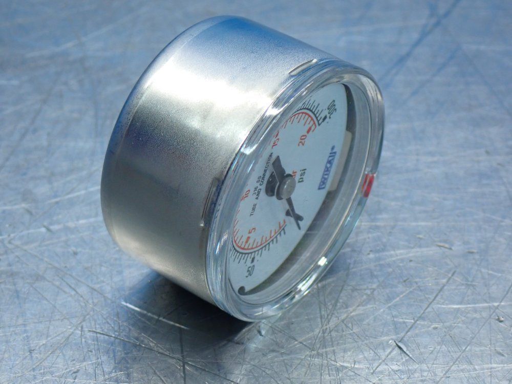 Wika 300psi, 1/4"npt Lm 131.11 Bourdon Tube Pressure Gauge, 5pcs - 50551892