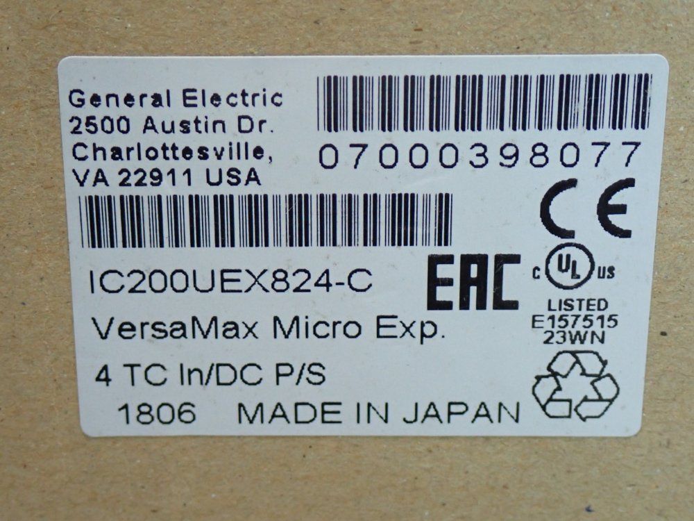 General Electric Versamax Micro Analog Expansion Unit - Ic200uex824-c