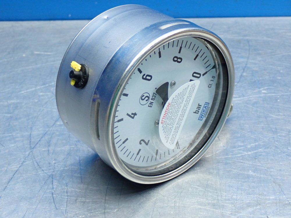 Wika 4", 10bar Bourdon Tube Pressure Gauge 232.30 - 232.30