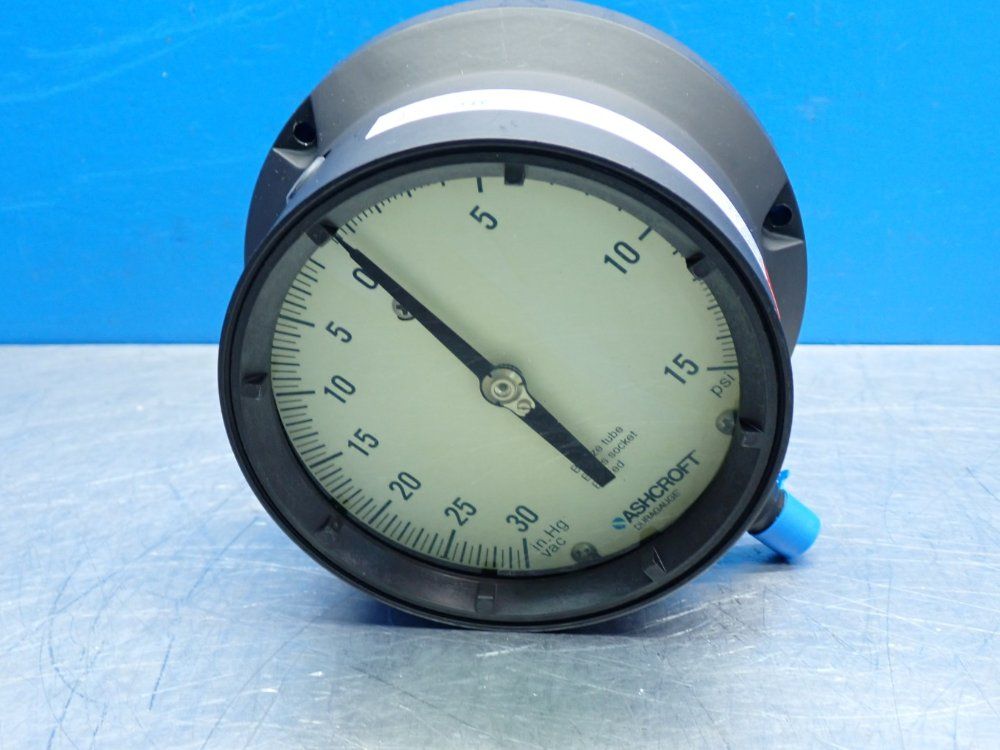 Ashcroft 4-1/2" 1379 Duragauge Pressure Gauge - 45-1379-a8l-02l-30imv&15#