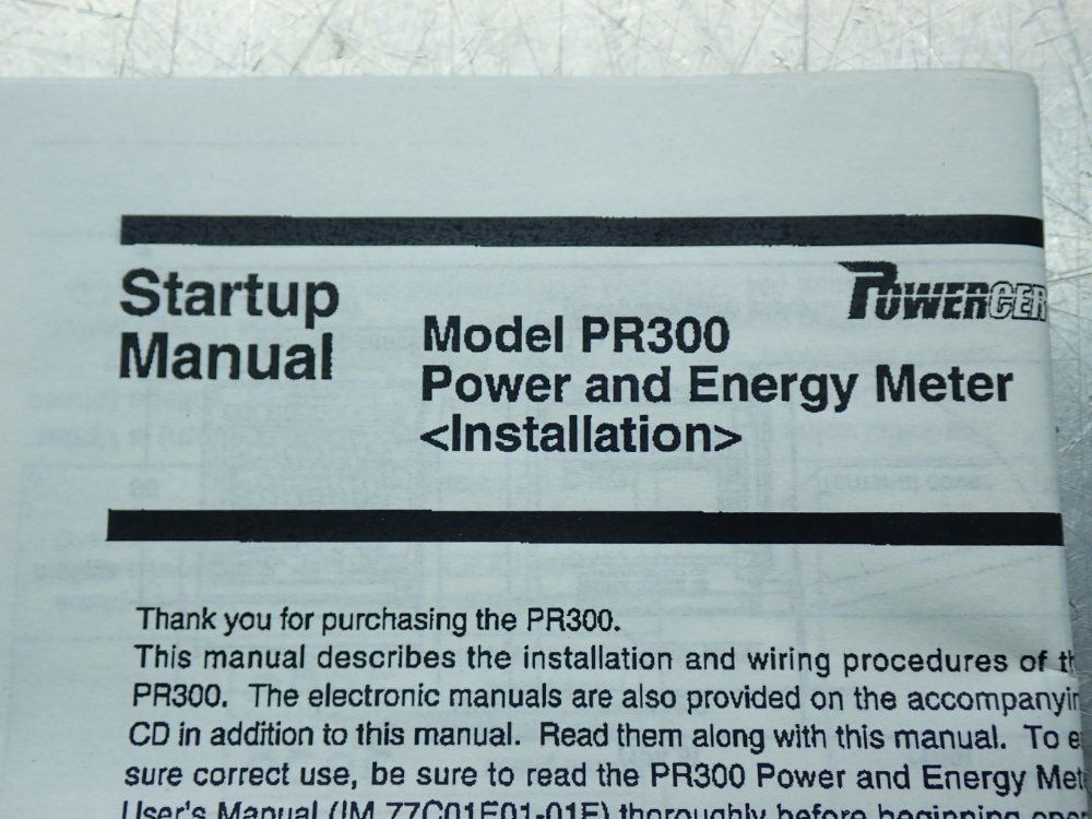 Yokogawa Pr300 Power & Energy Meter - Pr300-32000-6a-0/s02