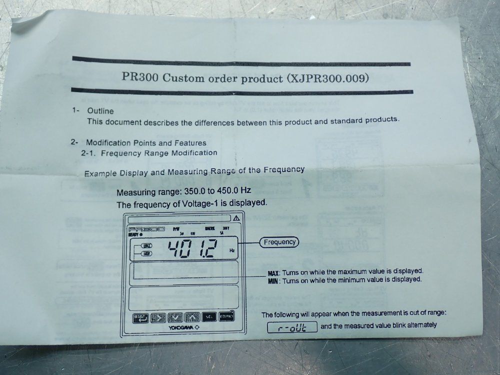 Yokogawa Pr300 Power & Energy Meter - Pr300-32000-6a-0/s02