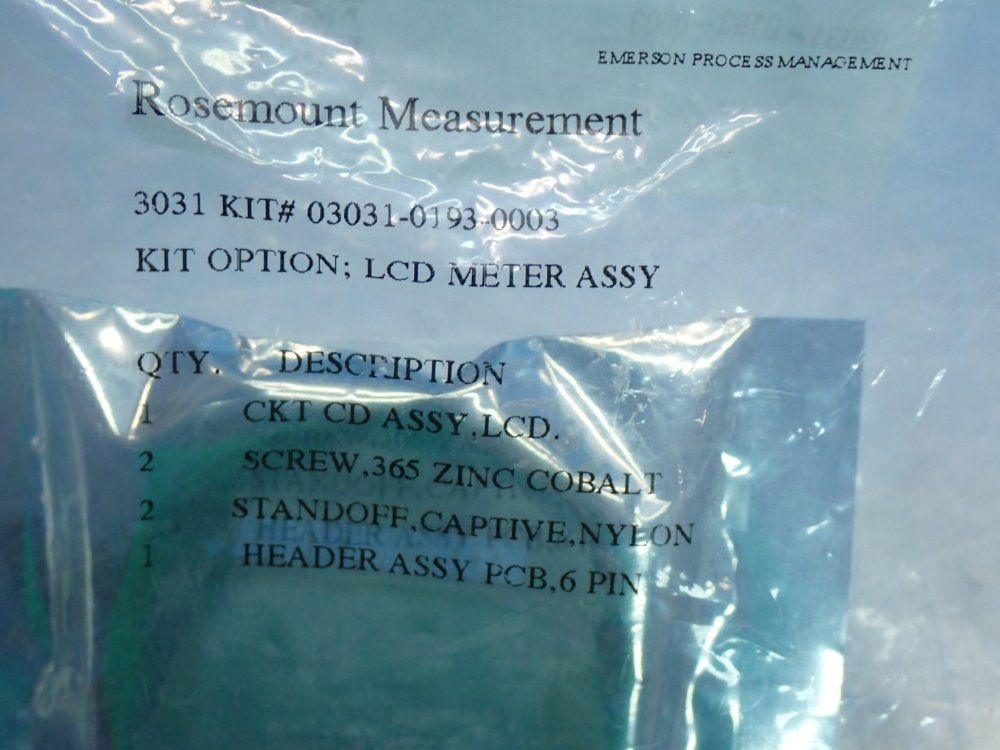 Rosemount 3031 Lcd Display Hardware Kit - 03031-0193-0003