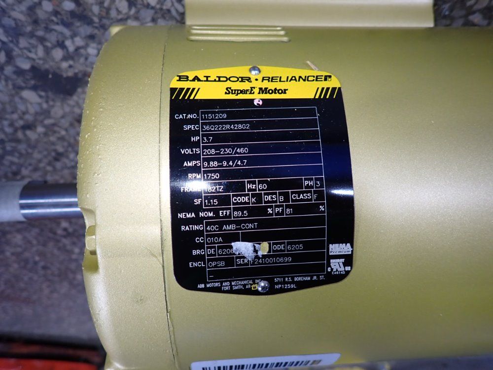 Baldor 3.7 Hp Motor - 1151209