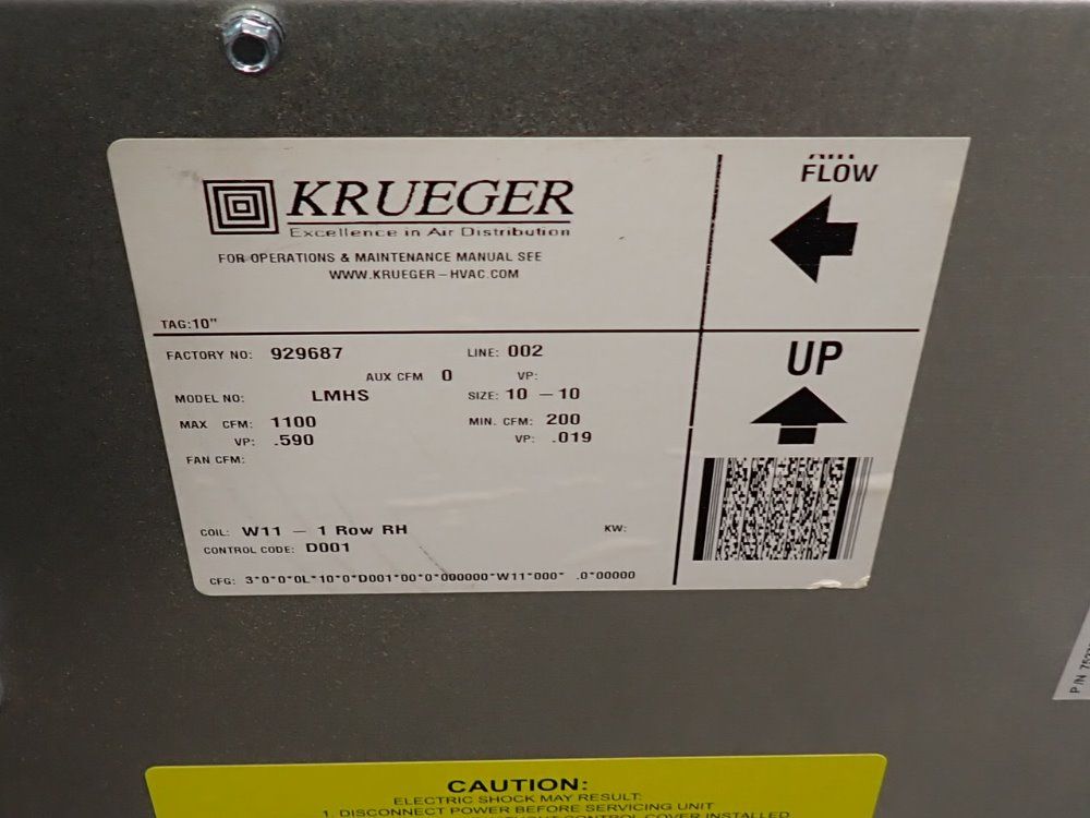 Krueger Duct Terminal Unit - Lmhs