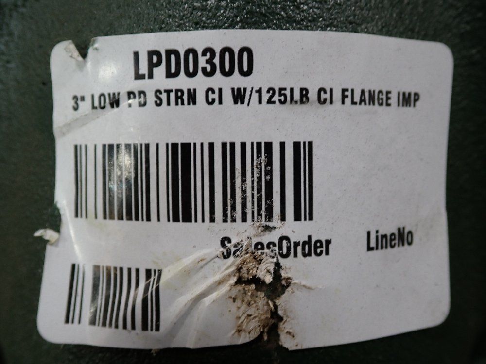 Metraflex 3 In Straining Valve - Lpd0300