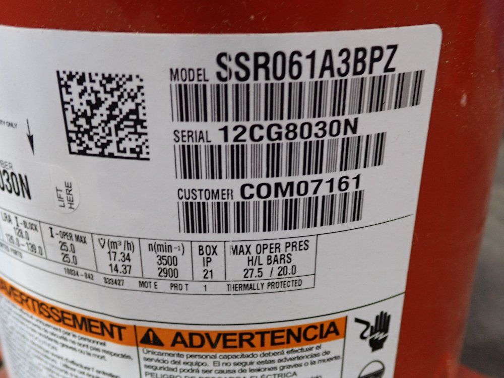Alliance Compressor Compressor - Ssr061a3bpz