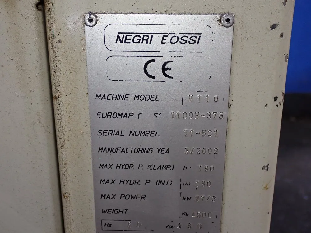Negri Bossi Injection Molder - V110-375