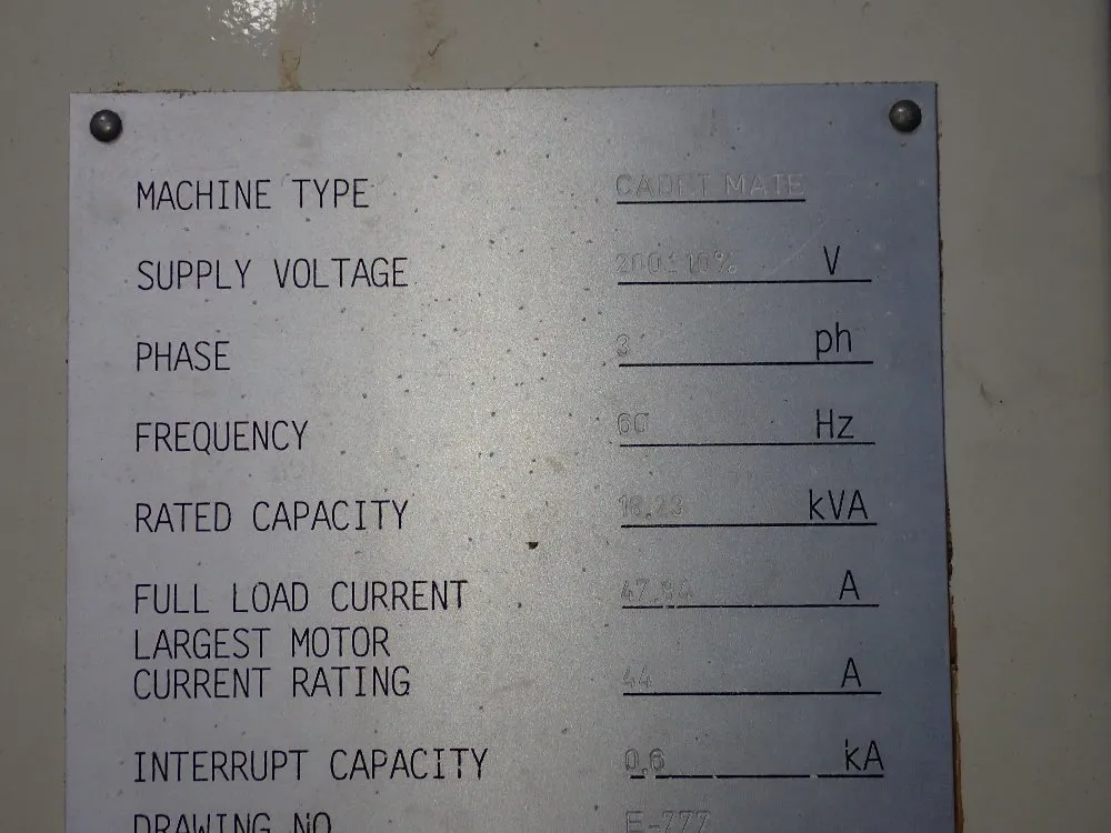 Okuma 20" X 47" Cnc Vmc - Cadet Mate