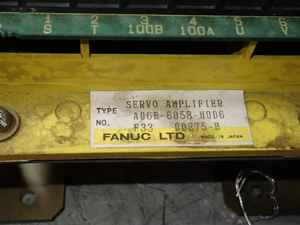 Fanuc Servo Amplifier - A06b-6058-h006