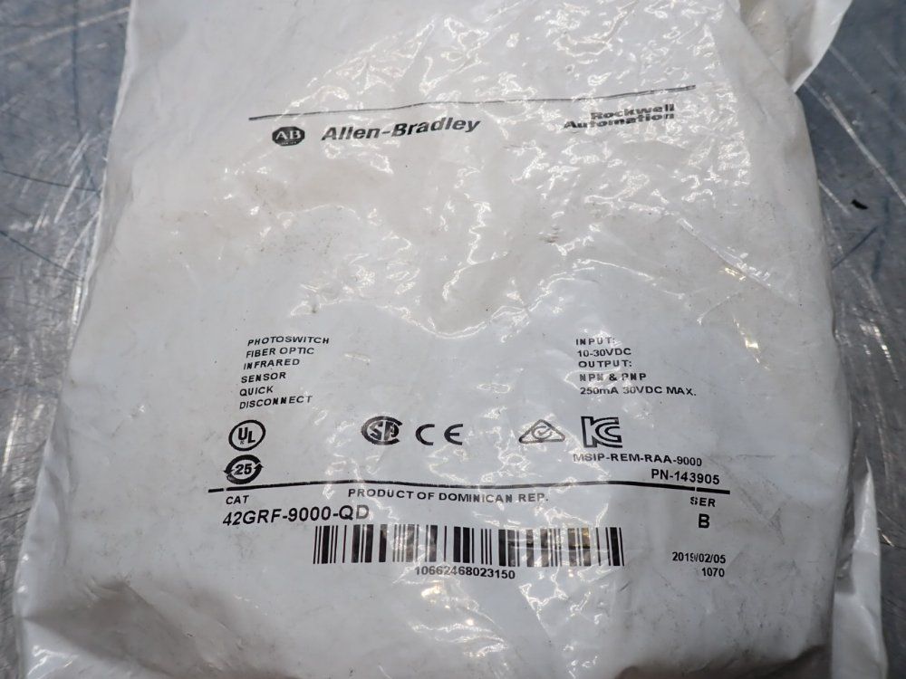 Allen-bradley Photoelectric Sensor - 42grf-9000-qd