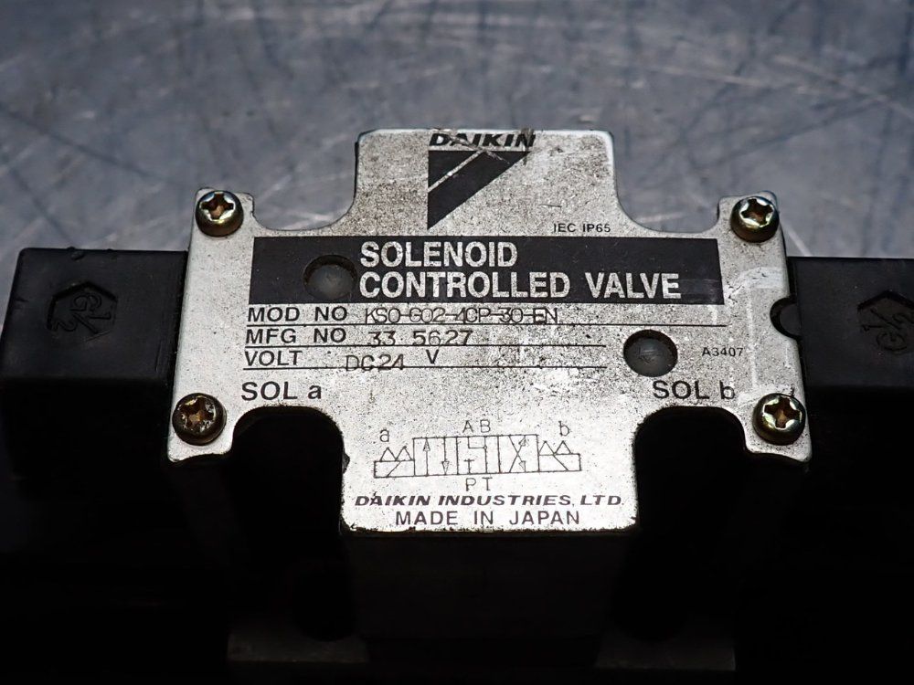 Daikin Solenoid Controlled Valve - Ks0-g02-4cp-30-en
