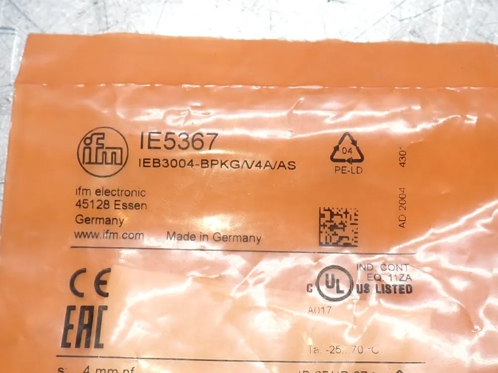 Ifm Proximity Switch Sensor - Ie5367