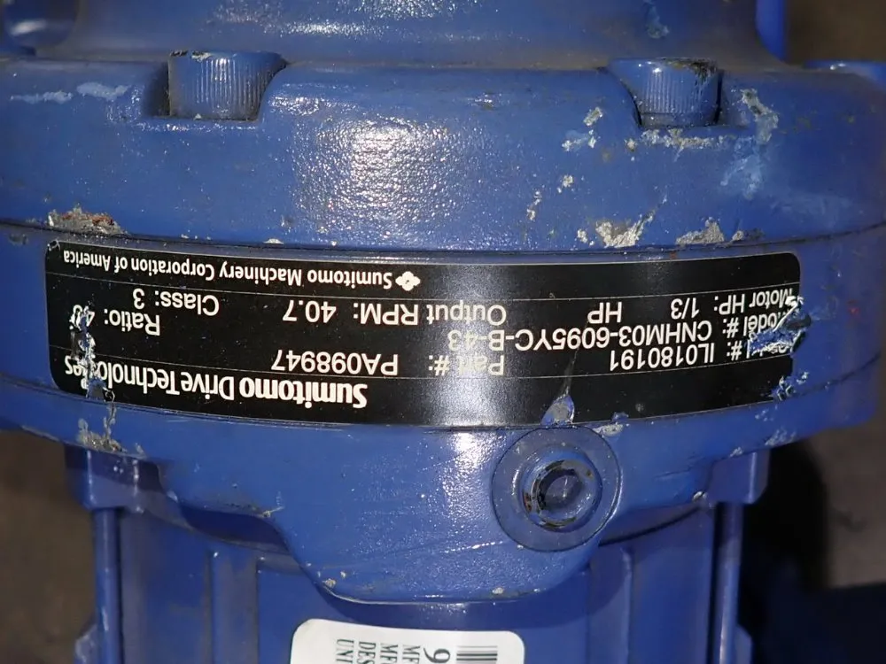 Sumitomo 1/3 Hp Gear Drive - Cnhm03-6095yc-b-43