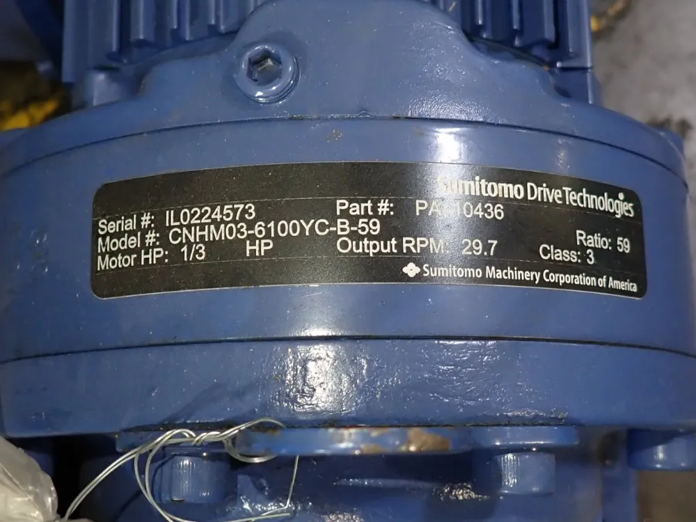 Sumitomo 1/3 Hp Gear Drive - Cnhm03-6100yc-b-59