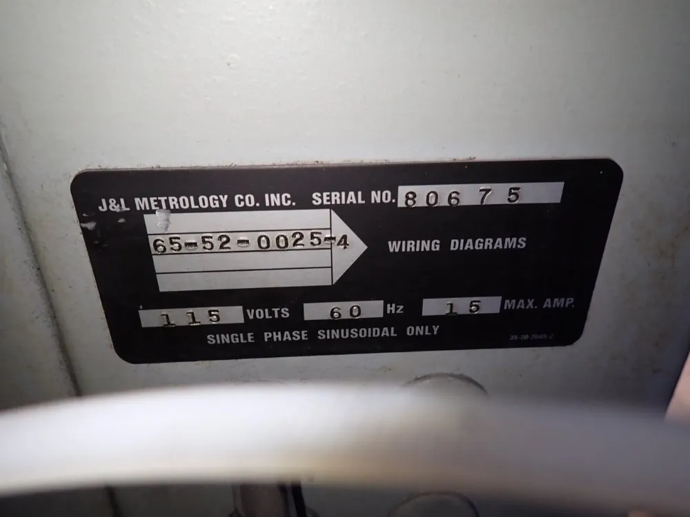 J & L 14 1/2" Optical Comparator - 14t