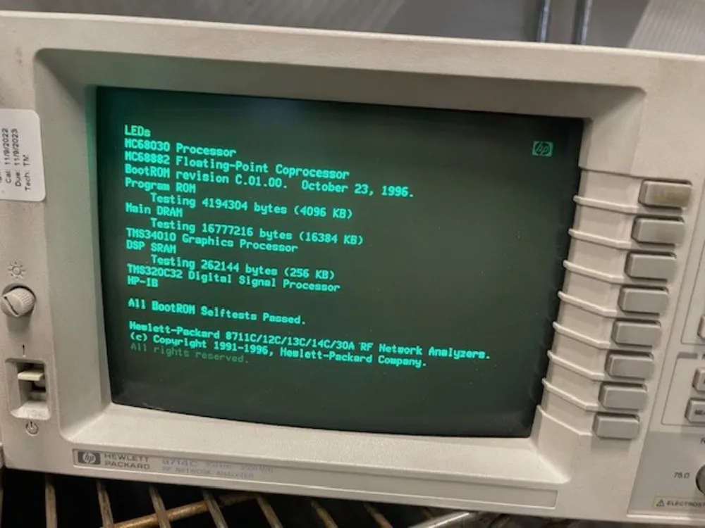 Hewlett Packard Rf Network Analyzer - 8714c