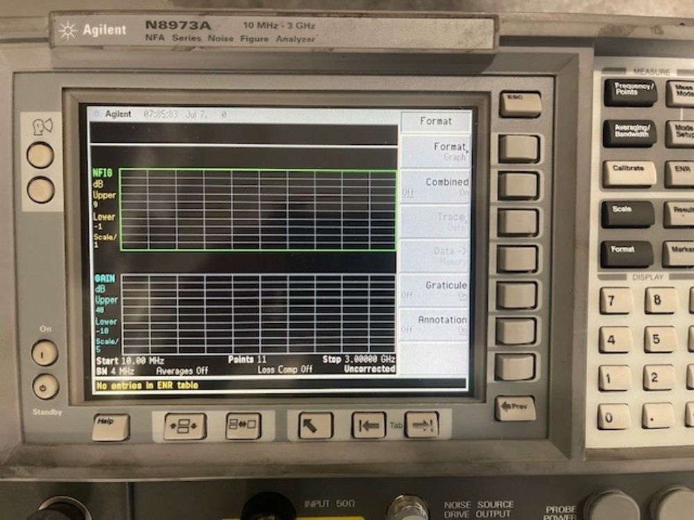 Agilent Technology Nfa Series Noise Figure Analyzer - N8973a