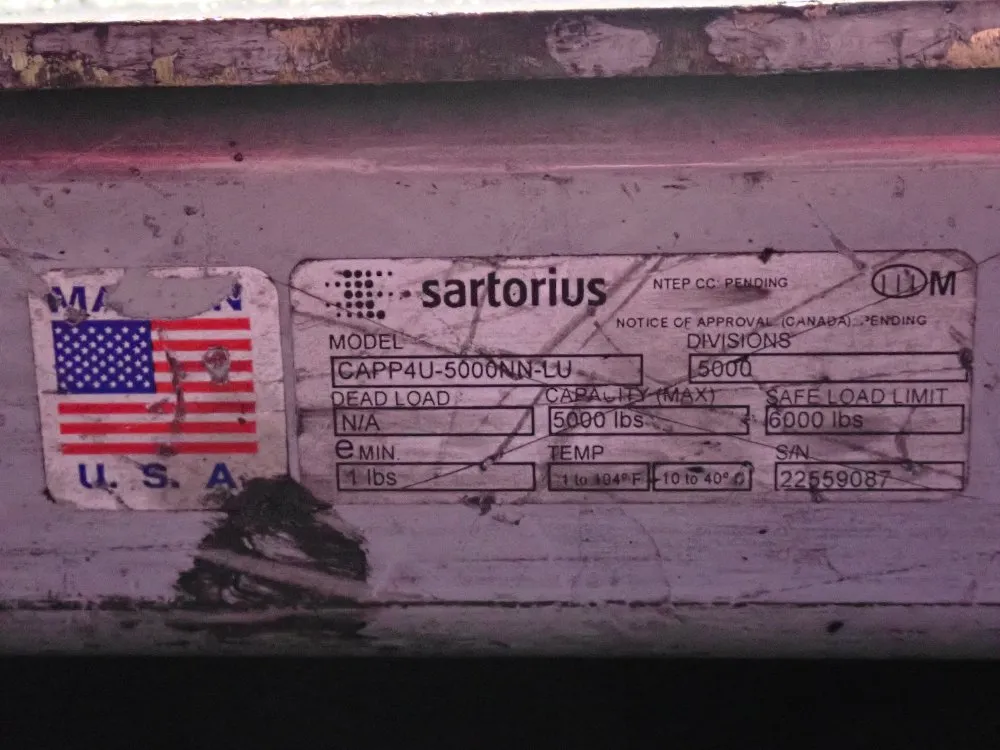 Sartorius 5000lbs Scale - Capp4u-5000nn-lv